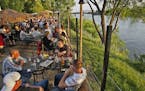The patio bar at Psycho Suzi's in northeast Minneapolis takes full advantage of its site along the Mississippi River.