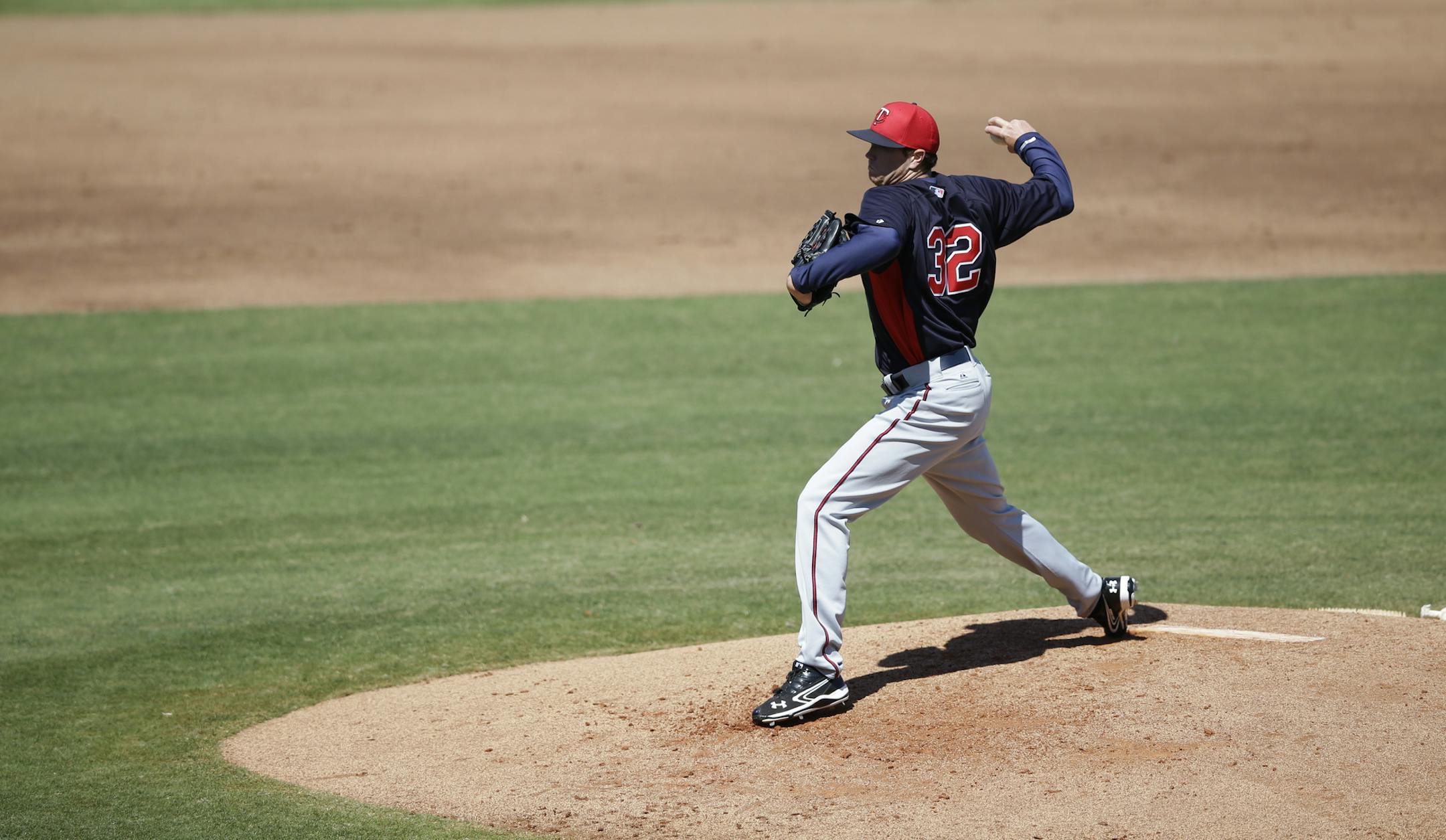 Kyle Gibson in action during a spring training game against the Phillies on Thursday, March 7