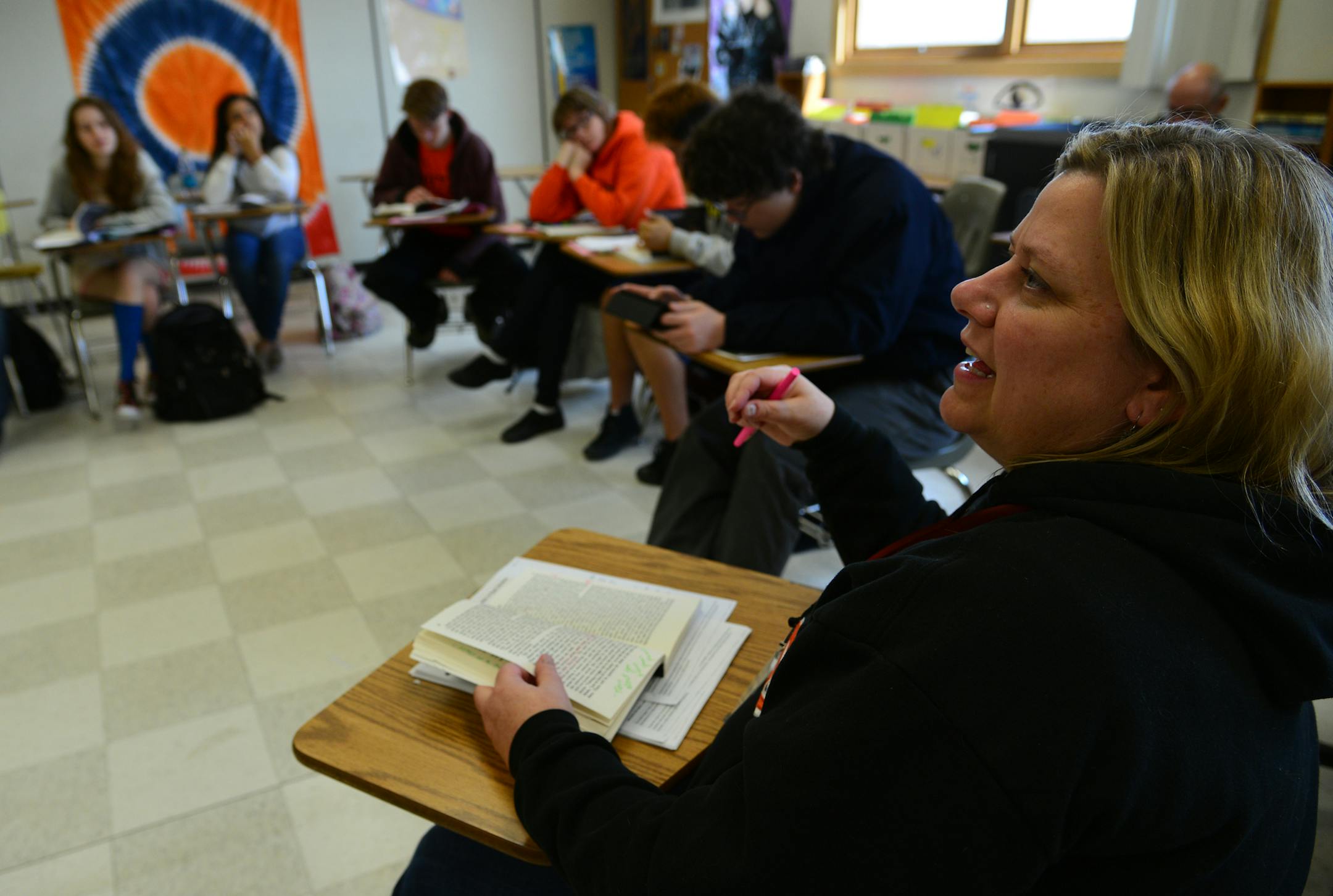 Michelle Ockman led a discussion on Lost Names: Scenes from a Korean Boyhood by Richard E. Kim. Evaluating a students understanding and comprehension of the sort that she and some other teachers at South believe is a more authentic measurement of student learning than standardized tests..] Parents of 80 percent of the 140 freshman open students opted out of the twice-yearly MAP tests after four teachers offered an enriched curriculum instead of more tests. Instead, those teachers believe the bes