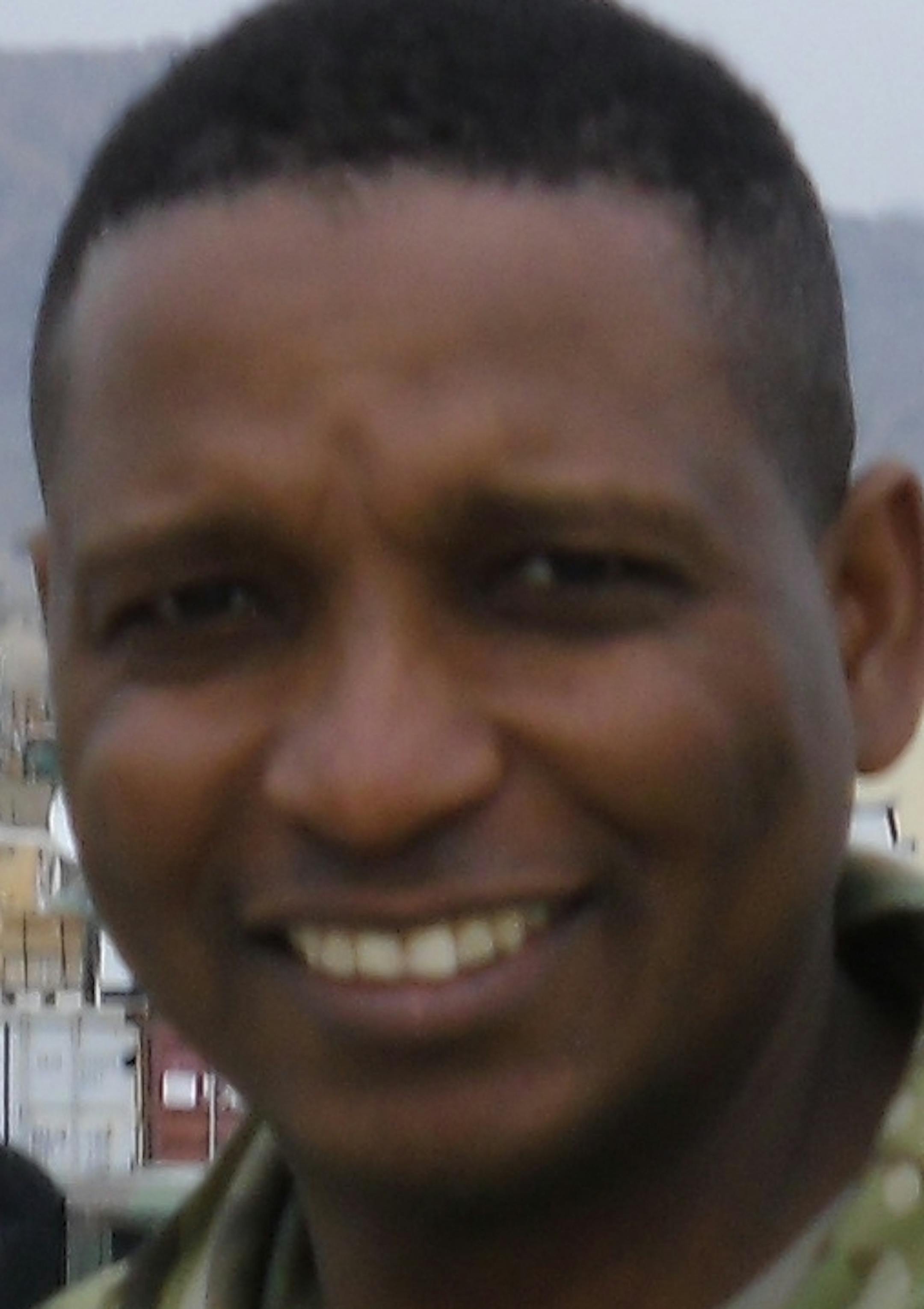 Papa Faal during his U.S. military deployment.