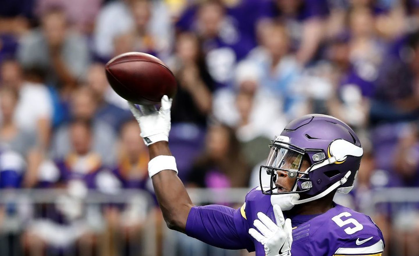 Minnesota Vikings quarterback Teddy Bridgewater had been sedated and was getting an MRI on the knee, coach Mike Zimmer said.