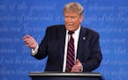 Then-President Donald Trump participated in the first presidential debate against Joe Biden at the Health Education Campus of Case Western Reserve Uni