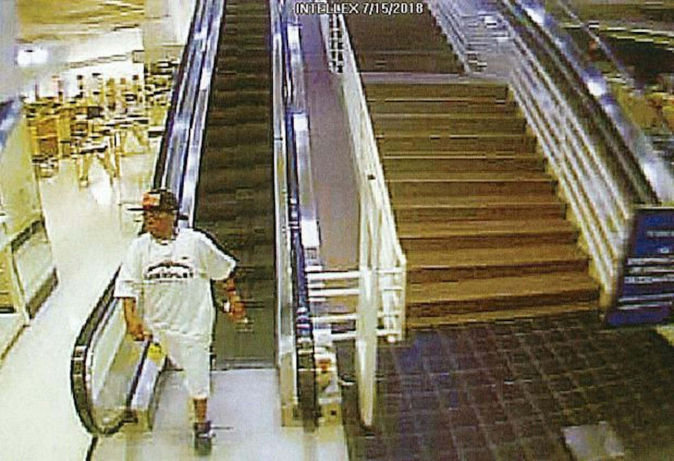 Authorities say this woman set a fire inside Marshalls in downtown Minneapolis.