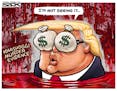 Sack cartoon: Trump and Saudi Arabia