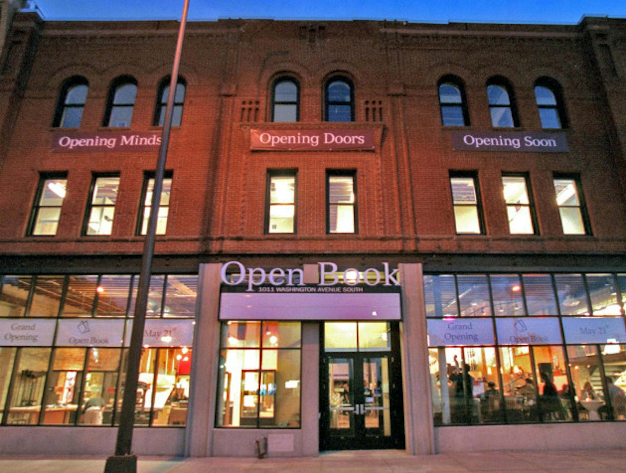 Center for the Open Book fundraiser event - Minneapolis - saturday, May 13, 2000 -- exterior of the Center for the Open Book on Washington Ave. in Mpls.