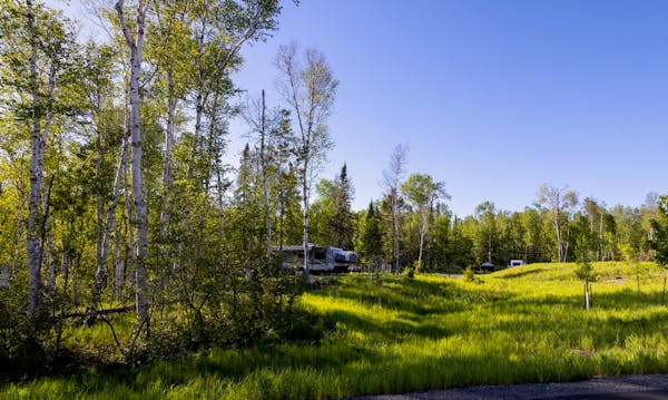 The new campground emphasizes space between sites.