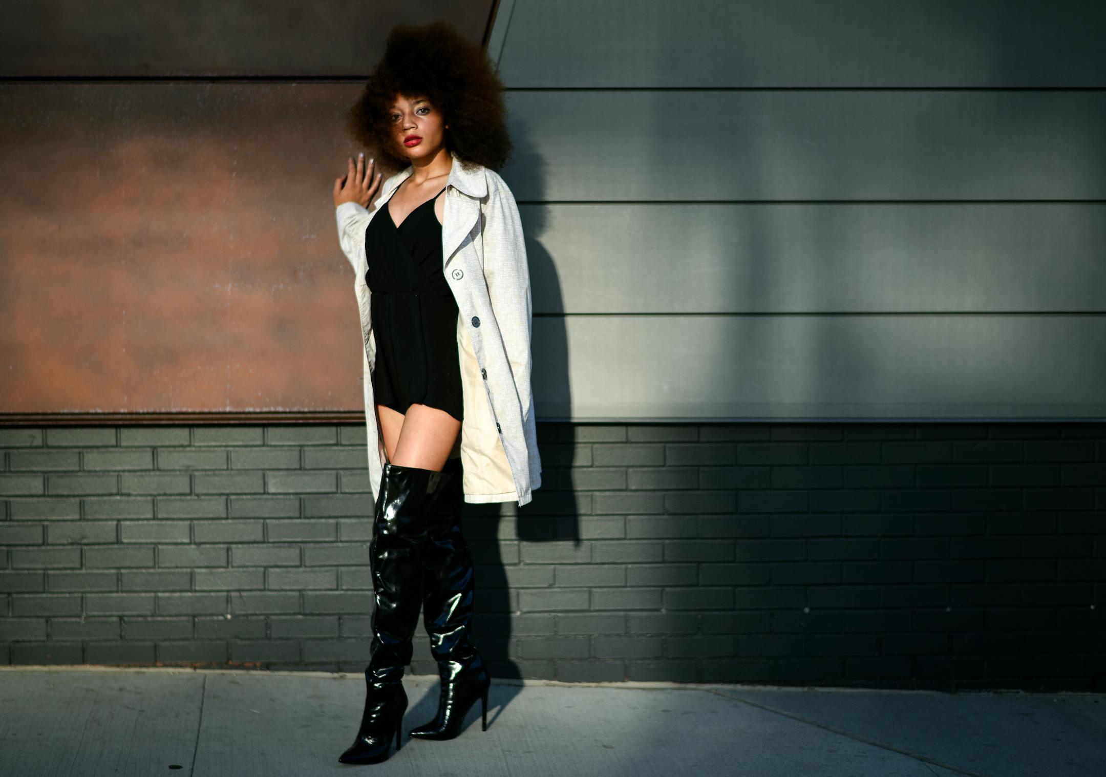 Kjeanah Watkins, of Rapid City, South Dakota, 17, posed for a photo before Wednesday night's Beyonce and Jay-Z concert at US Bank Stadium. ] AARON LAVINSKY ï aaron.lavinsky@startribune.com Beyonce and Jay-Z fans posed for portraits while making their way into Wednesday night's concert at US Bank Stadium on August 8, 2018 in Minneapolis.