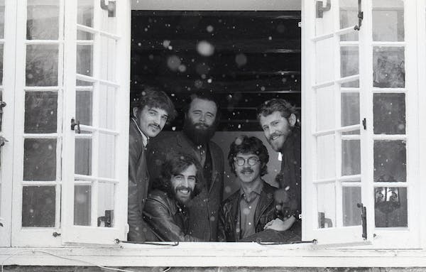 The Band (from left): Rick Danko, Richard Manuel, Garth Hudson, Robbie Robertson and Levon Helm. The group is the subject of the new film "Once Were B