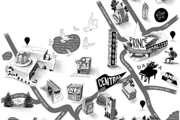 Prince locations around the Twin Cities Illustration by Bart King, special to the Star Tribune