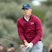 Jordan Spieth of the United States follows the flight of a tee shot during the second round of the British Open Golf Championship at Royal Birkdale,, 