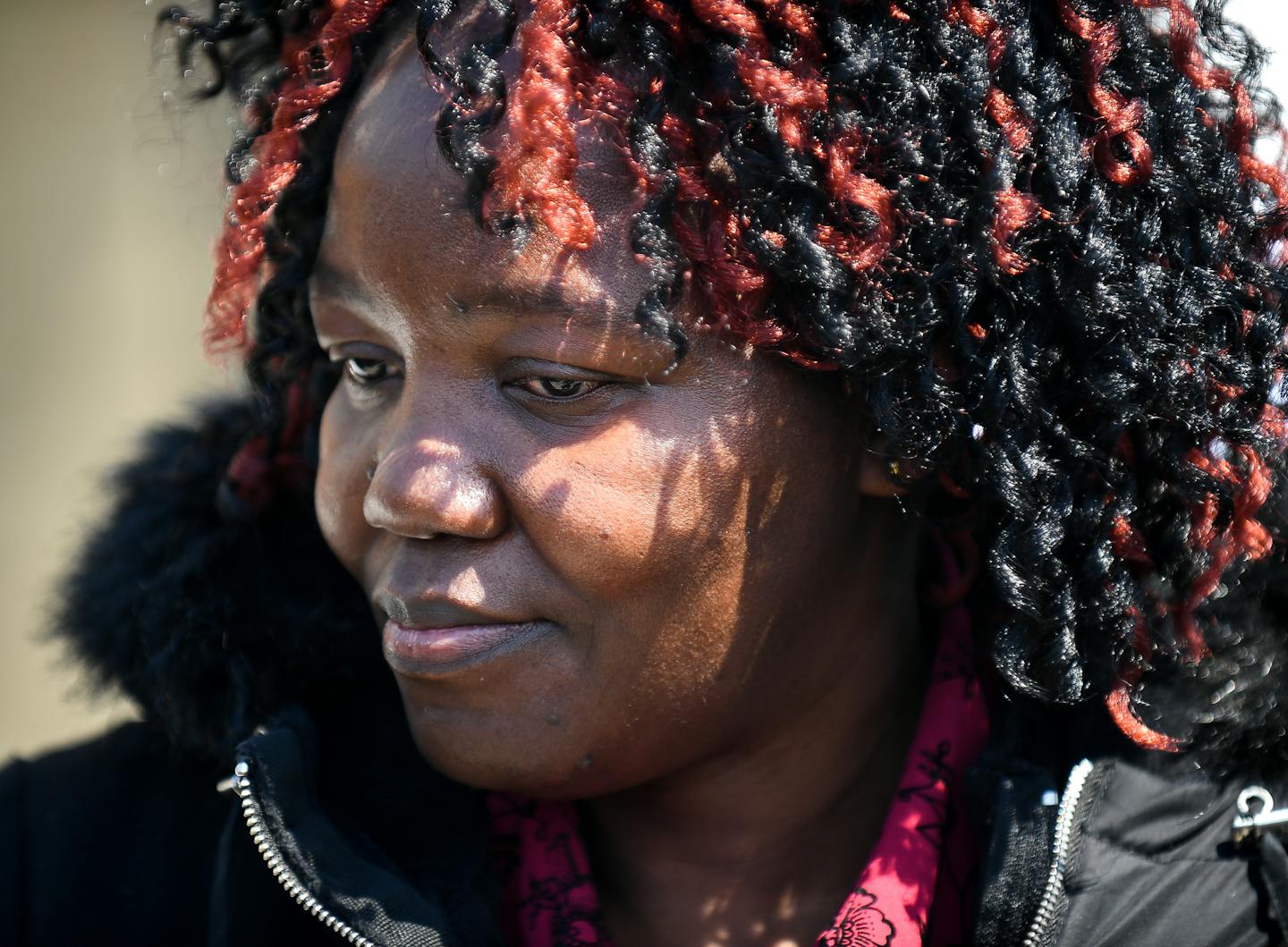 Mary Wanyama looked on as her husband announced ICE's plans for their deportation within 90 days. ] AARON LAVINSKY &#xef; aaron.lavinsky@startribune.com Augsburg Professor Mzenga Wanyama and his wife Mary returned to Immigration and Customs Enforcement headquarters Thursday, April 5, 2018 for another check-in to discuss the agency's plan to deport them. Wanyama emerged to a crowd of supporters to tell them that he and his wife have been given 90 days to leave the country.