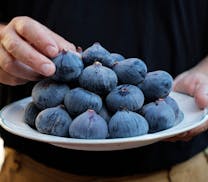 Fresh ripe figs from the Languedoc region of southern France.