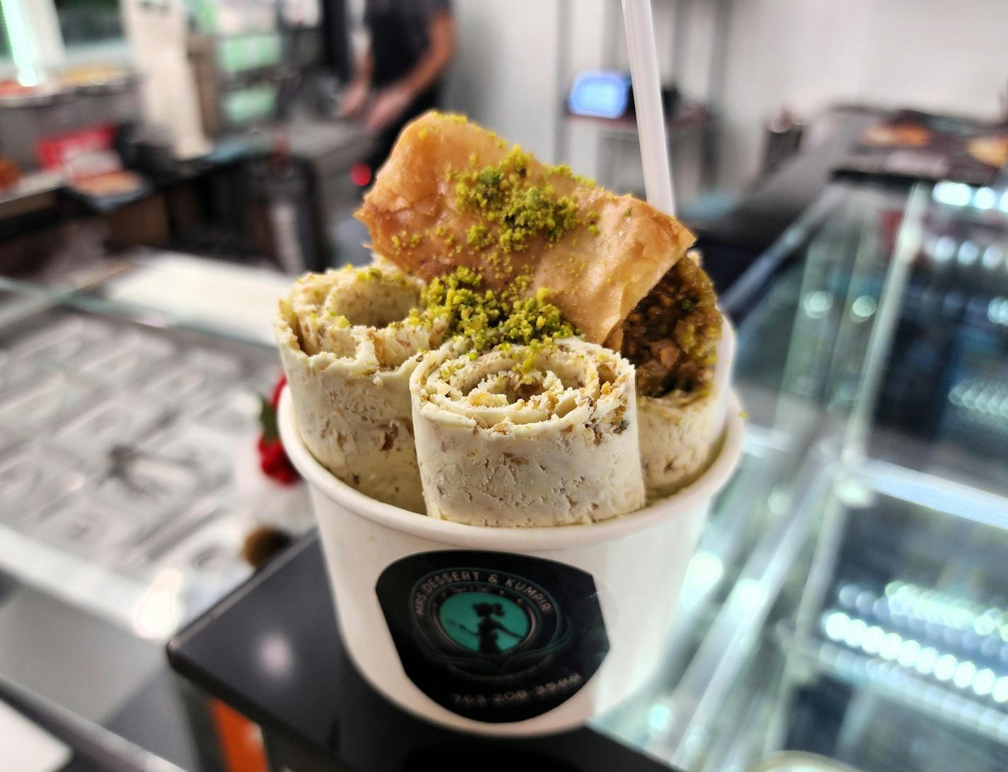 Baklava ice cream from Mrs. Dessert &amp; Kumpir