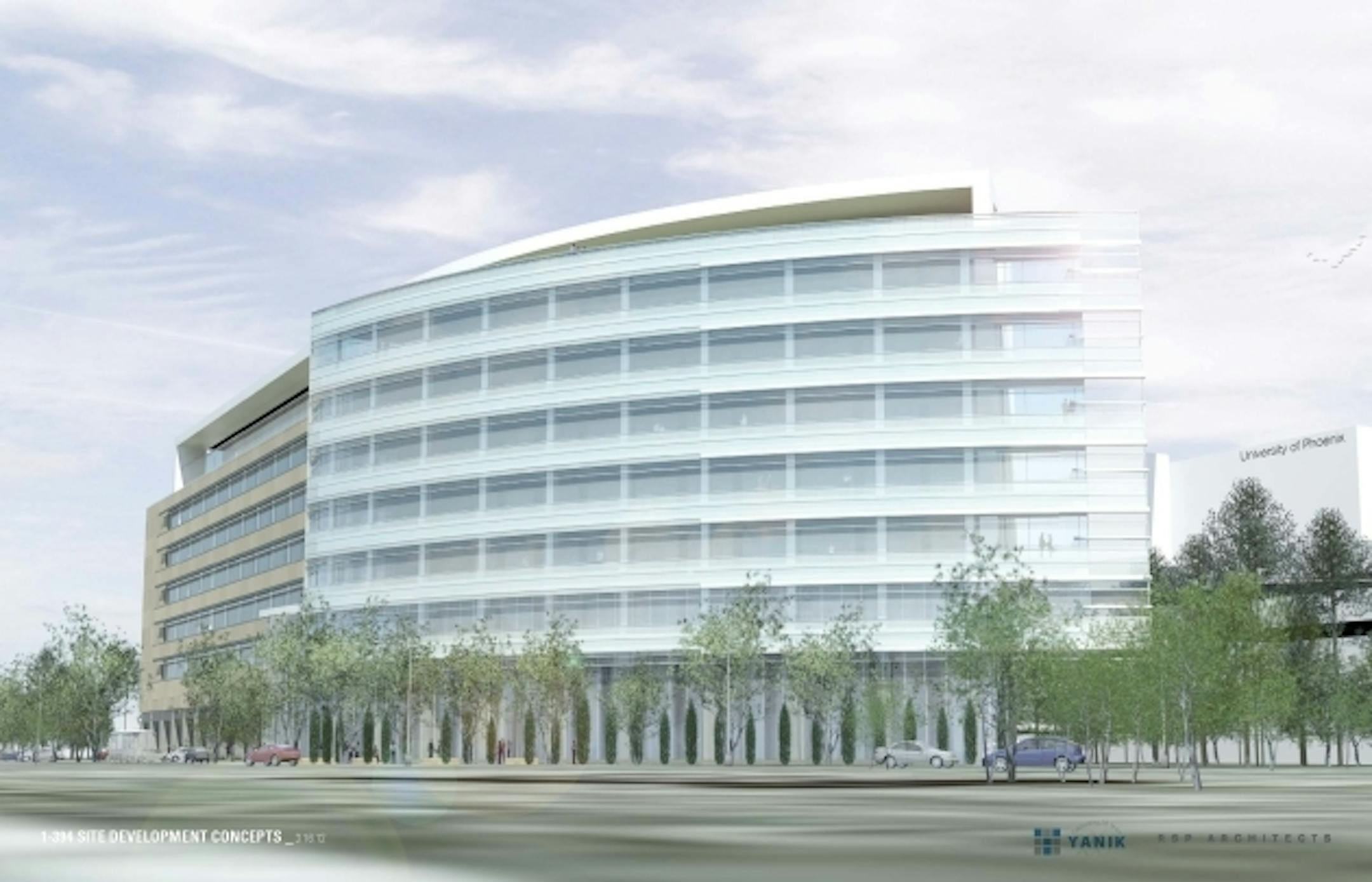 This is one rendering for the Yanik development.