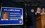 FILE -- Geoffrey Berman, the U.S. Attorney for the Southern District of New York, speaks at a news conference about the unsealing of sex trafficking c
