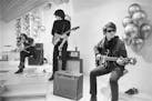 This image released by Apple TV+ shows Moe Tucker, John Cale, Sterling Morrison and Lou Reed from the documentary "The Velvet Underground." (Nat Finke