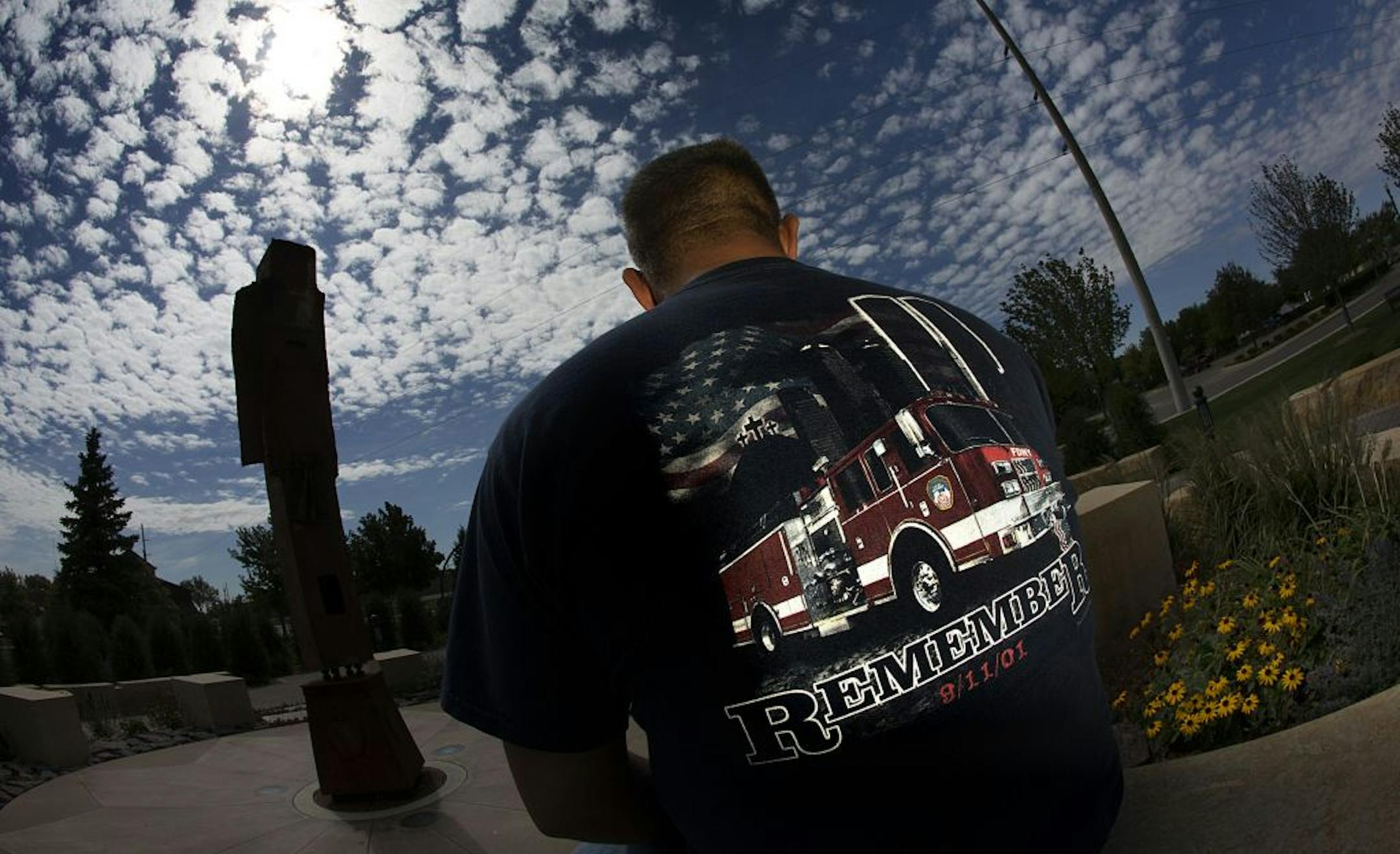 Craig Schafer was instrumental in bringing the beam to Marshall, Minn. While inspecting Trade Center ruins at a Staten Island landfill in 2002 as part of his job as an emergency response specialist, he was told that he could take a beam home if he wished.