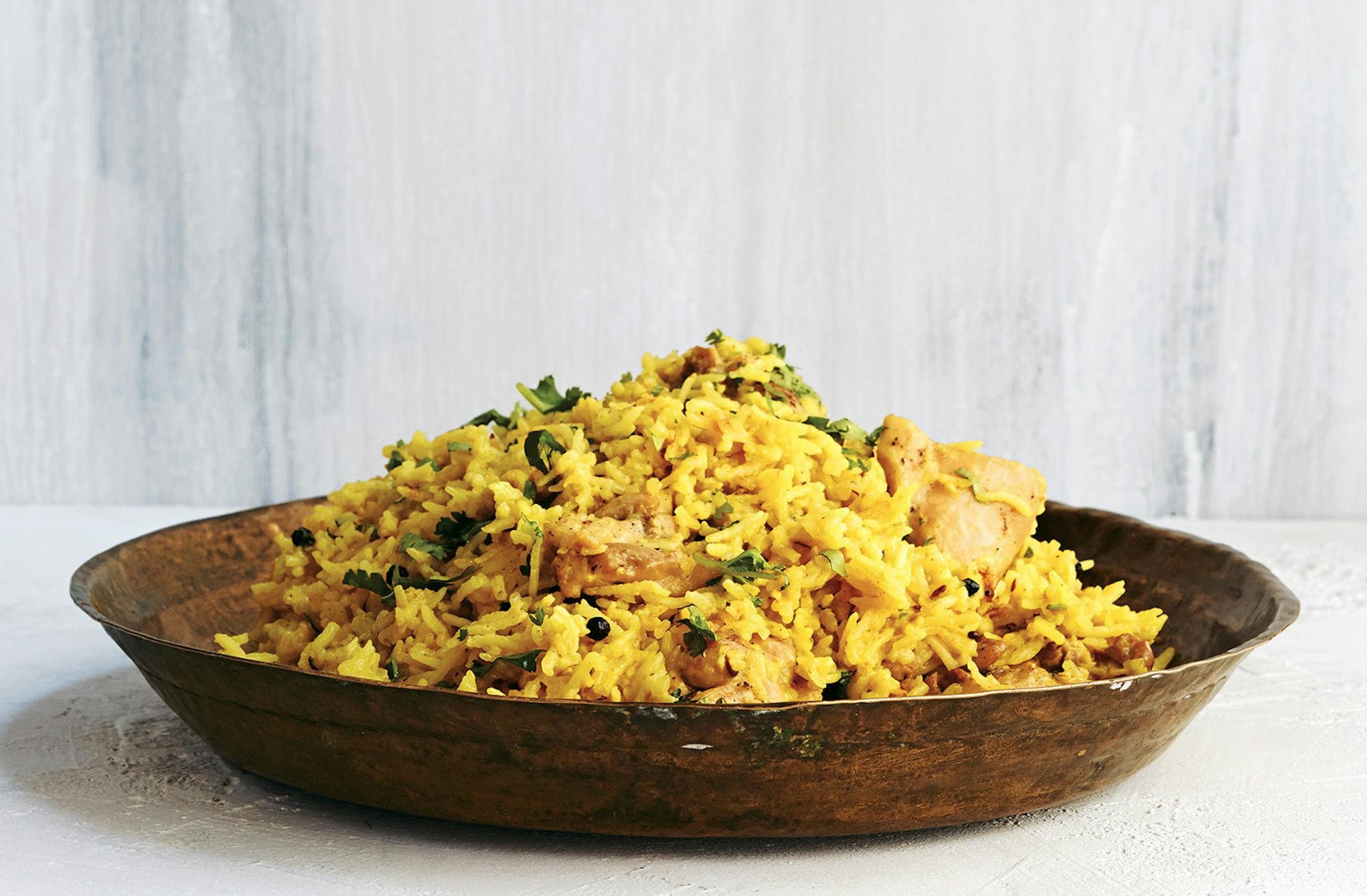 One-time use! "Excerpted from Floyd Cardoz: Flavorwalla by Floyd Cardoz (Artisan Books). Copyright ©2016. Photographs by Lauren Volo.î Chicken Pilaf