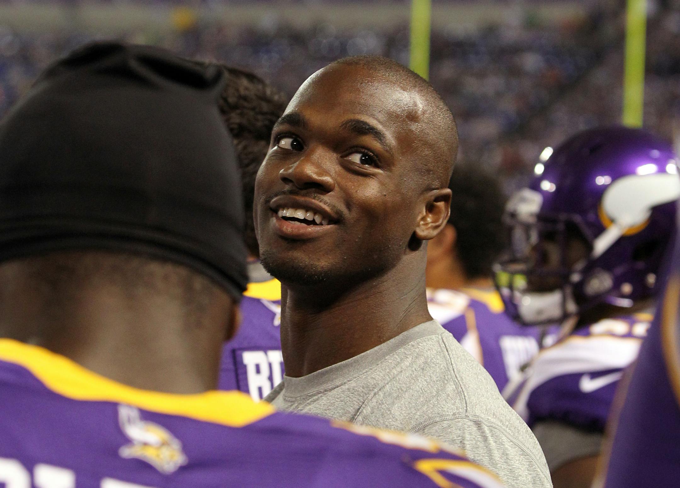 Minnesota Vikings running back Adrian Peterson