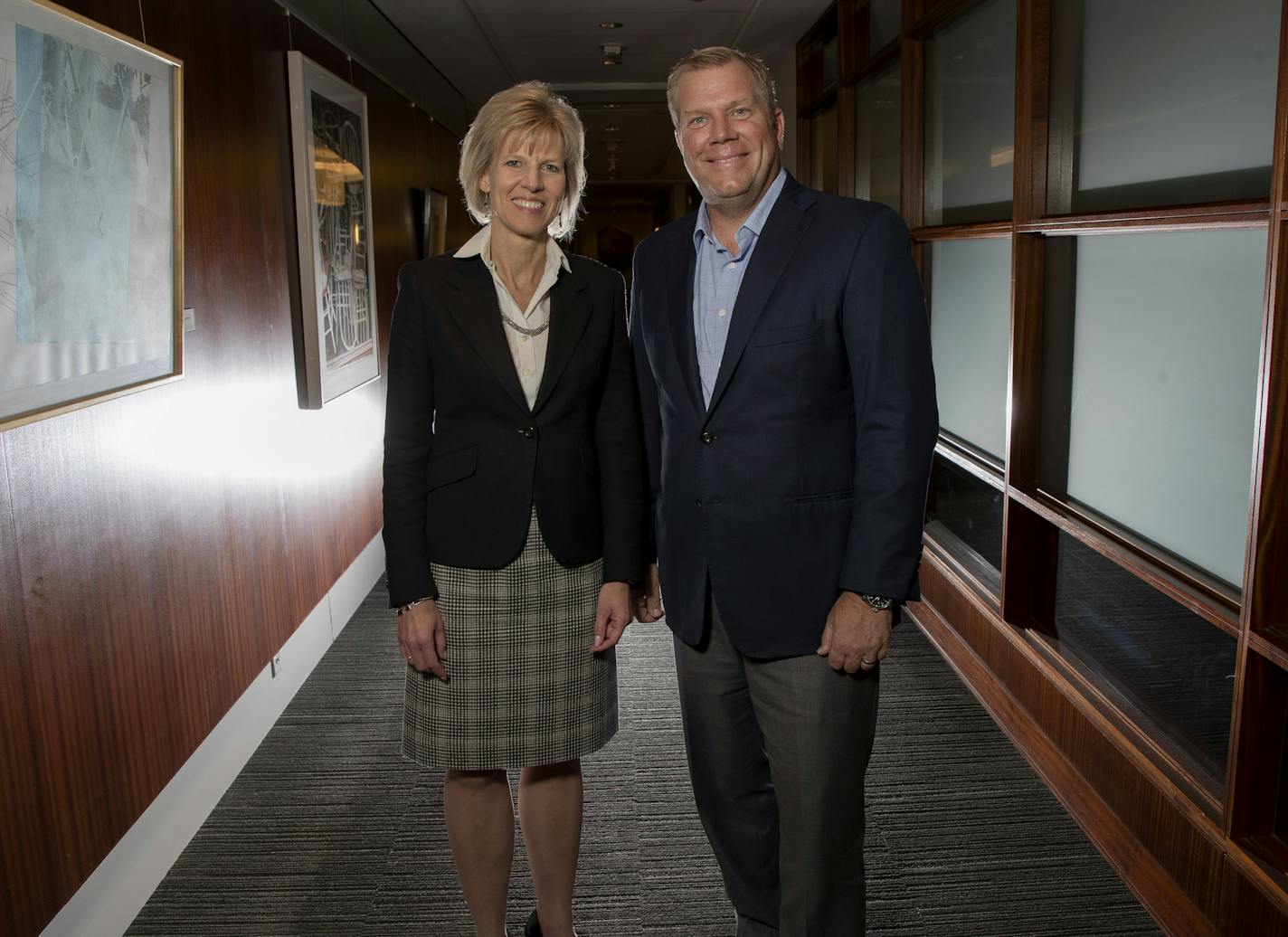 Piper Jaffray CEO Chad Abraham and President Deb Schoneman. ] CARLOS GONZALEZ &#x2022; cgonzalez@startribune.com &#x2013; Minneapolis, MN &#x2013; July 10, 2019, Piper Jaffray's top executives talk about the company - Piper Jaffray CEO Chad Abraham and President Deb Schoneman