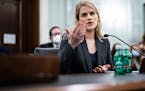 Former Facebook employee and whistleblower Frances Haugen testifies before a Senate committee on Oct. 5. Haugen left Facebook in May and provided inte