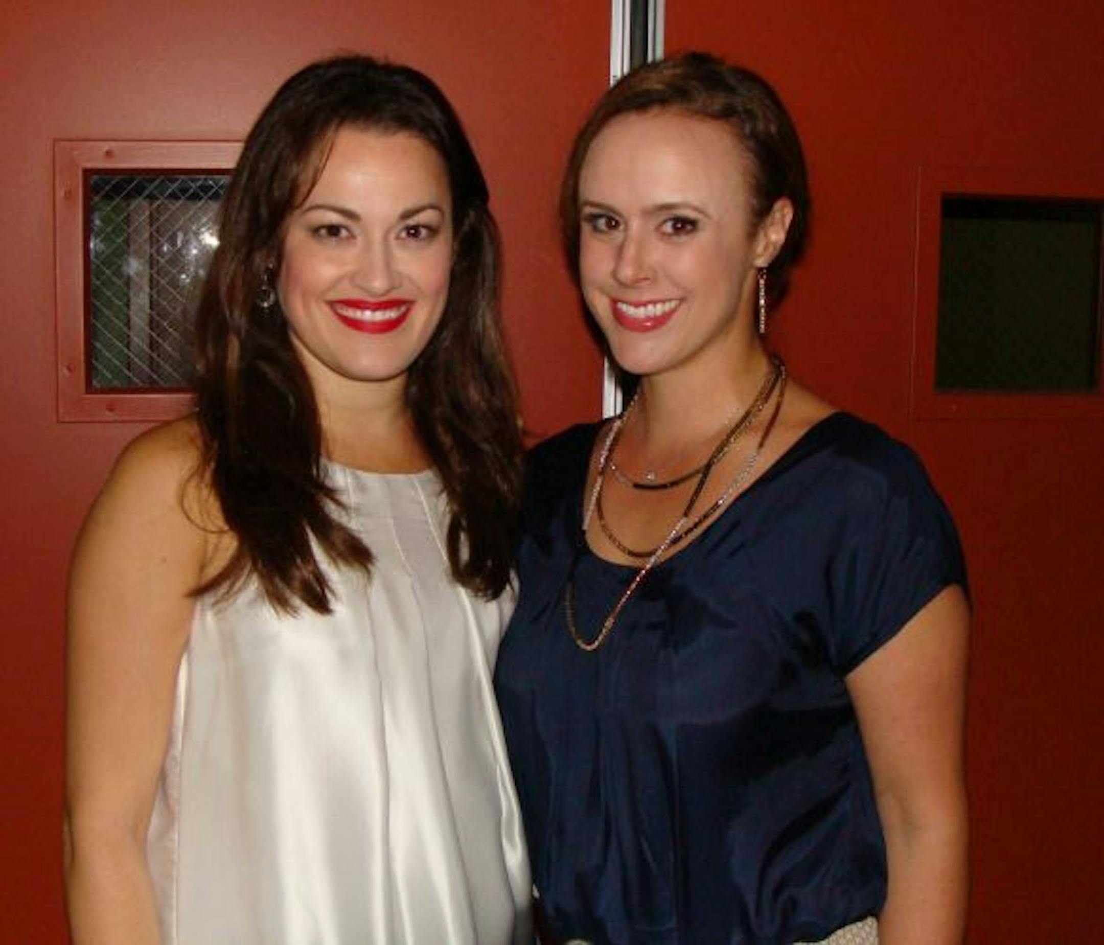 Ashley Brown, who plays Mary Poppins and Megan Osterhaus, who plays Winifred Banks.