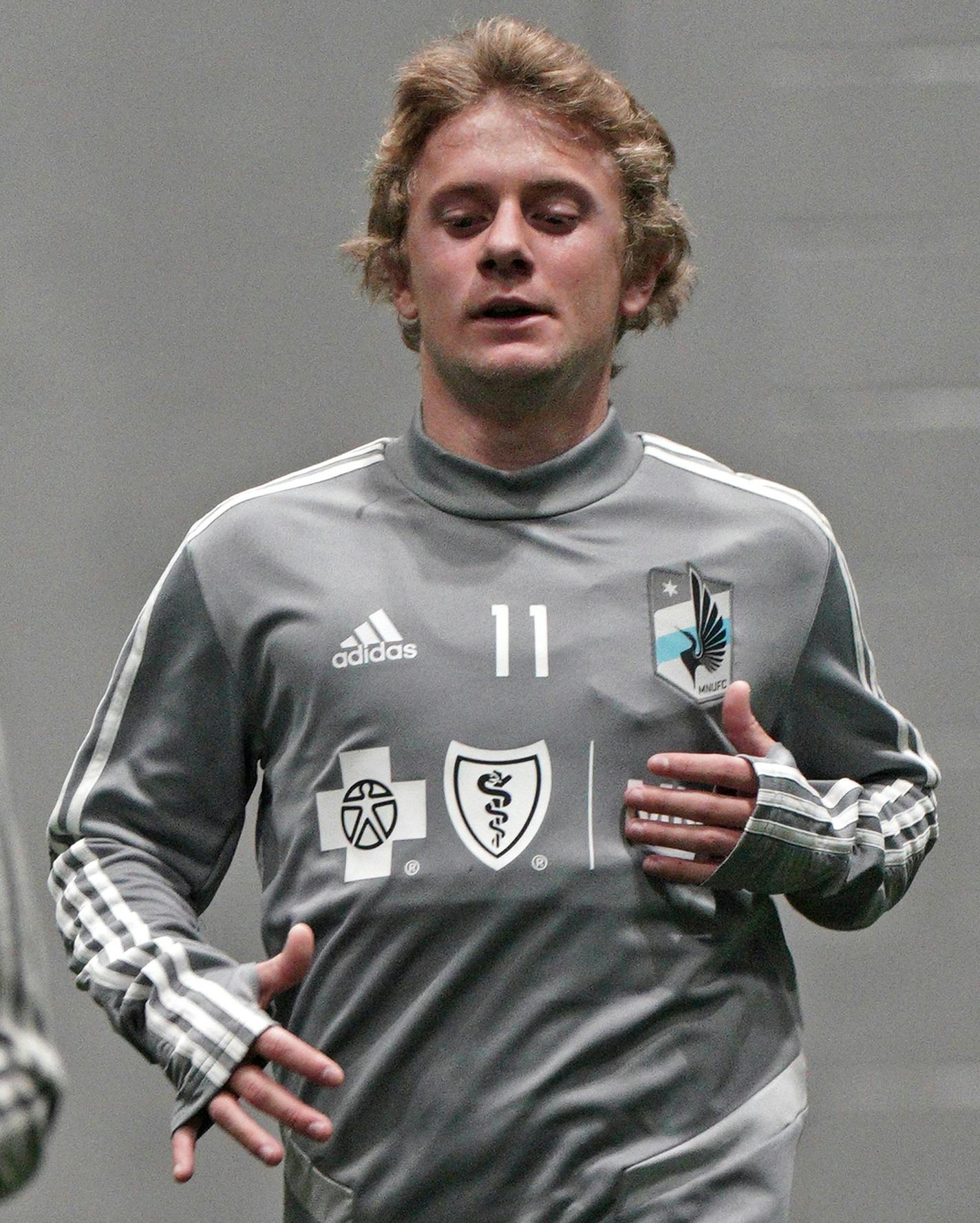 High-priced teenager Thomas Chacon (center) practices with Minnesota United for the first time. ]
brian.peterson@startribune.com
Blaine, MN
Tuesday, August 20, 2019