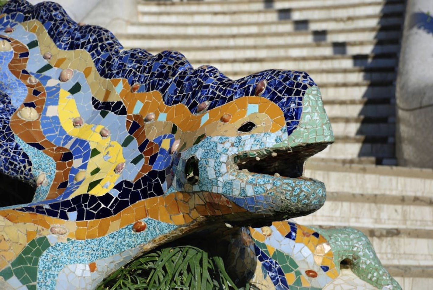 Detail of Parc Guell in Barcelona