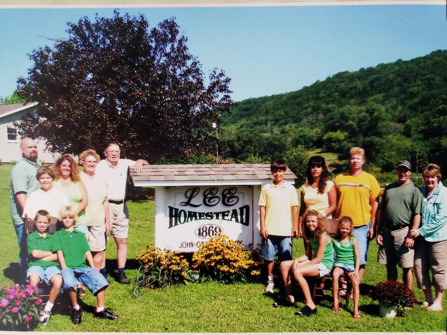 The descendants of John Lee posing on the farm he founded in Houston County in 1869 after he immigrated from Norway. The Lee Farm was one of 47 recognized this year as a sesquicentennial farm, while 136 farms were recognized for operating for 100 years.