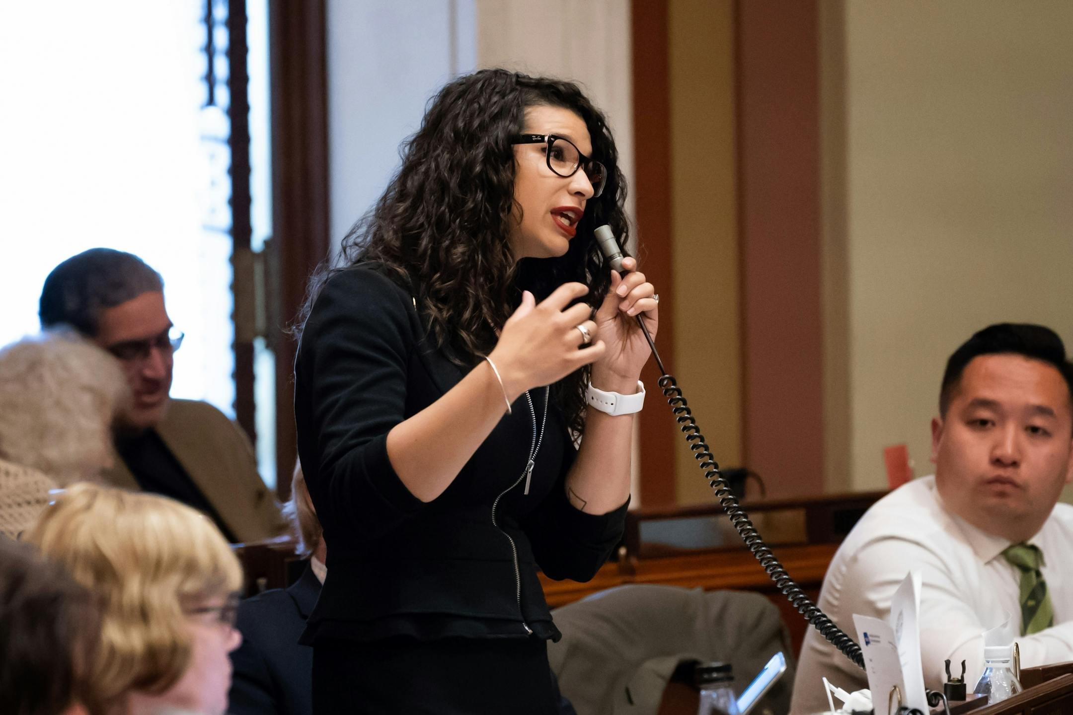 Rep. Erin Maye Quade, DFL-Apple Valley, argued against the bill.