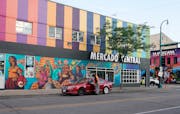 A mural on Mercado Central location at 1515 E. Lake St. Wednesday, Aug. 3, 2022 in Minneapolis, Minn.