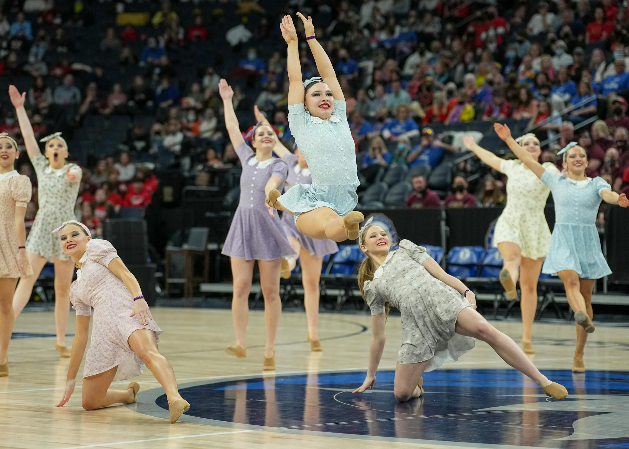 Chaska performs at the Class 3A MSHSL State High Kick Dance Tournament.