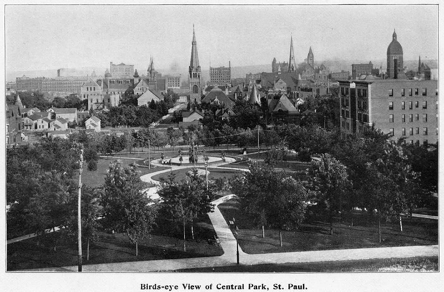 Central park in Saint Paul, 1898, MHS