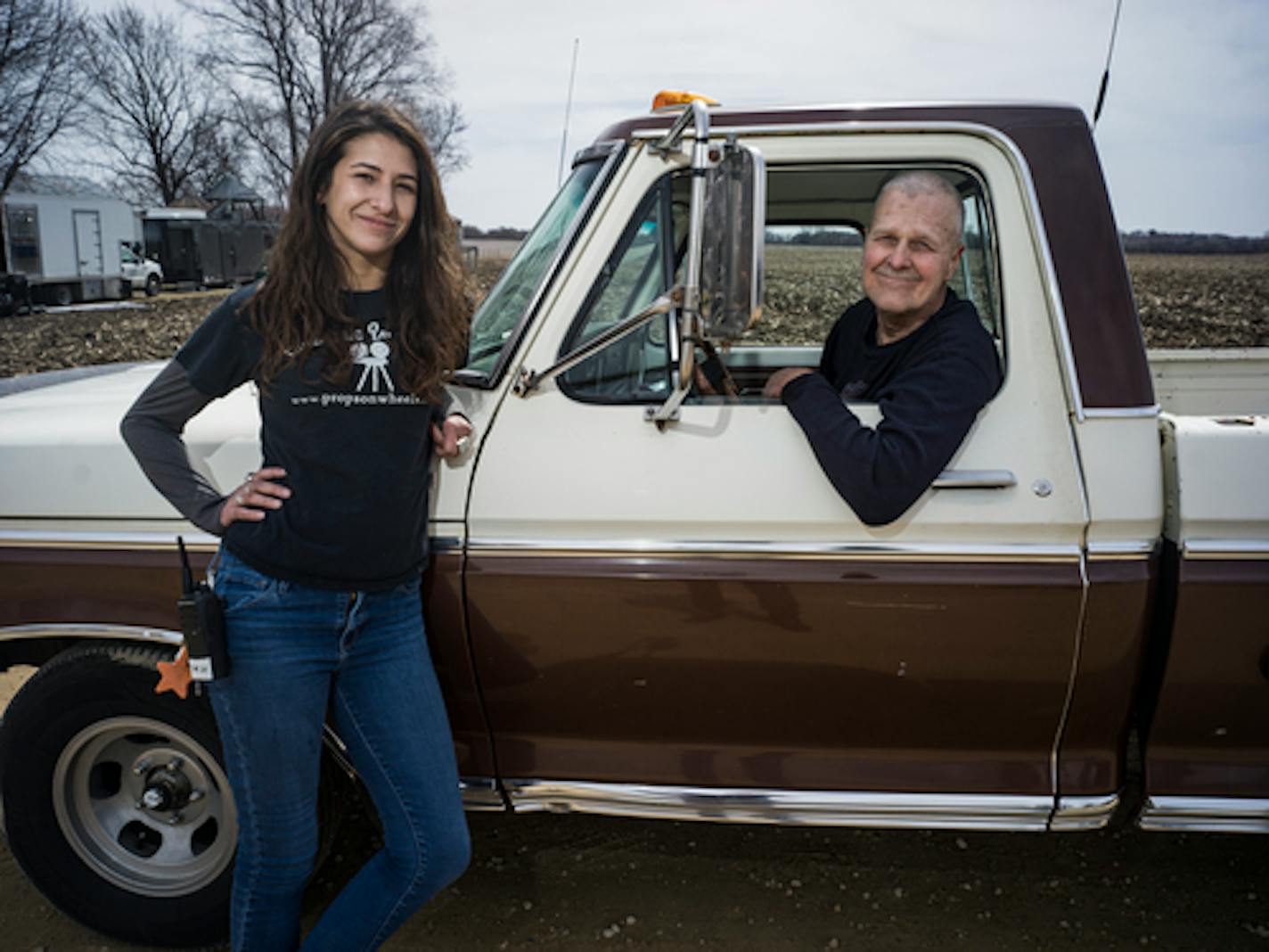 Brian Denny and his daughter Maddie own Props on Wheels, one of the largest providers of cars for movies, TV and advertising in the country in Farmington, Minn., on Sunday, April 10, 2022.. They own and rent everything from old style fire engines to brand new hot rods. ] RICHARD TSONG-TAATARII • richard.tsong-taatarii@startribune.com