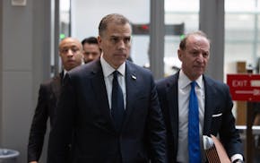 Hunter Biden, son of President Joe Biden, arrives for a deposition conducted by House Republicans on Capitol Hill in Washington on Wednesday morning,