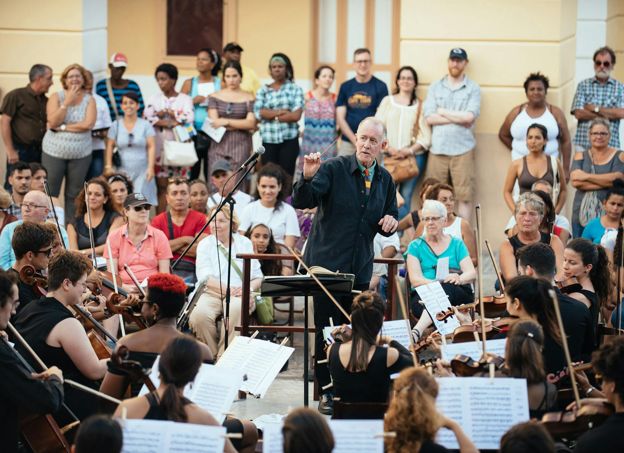 Youth orchestra playing in Havana.