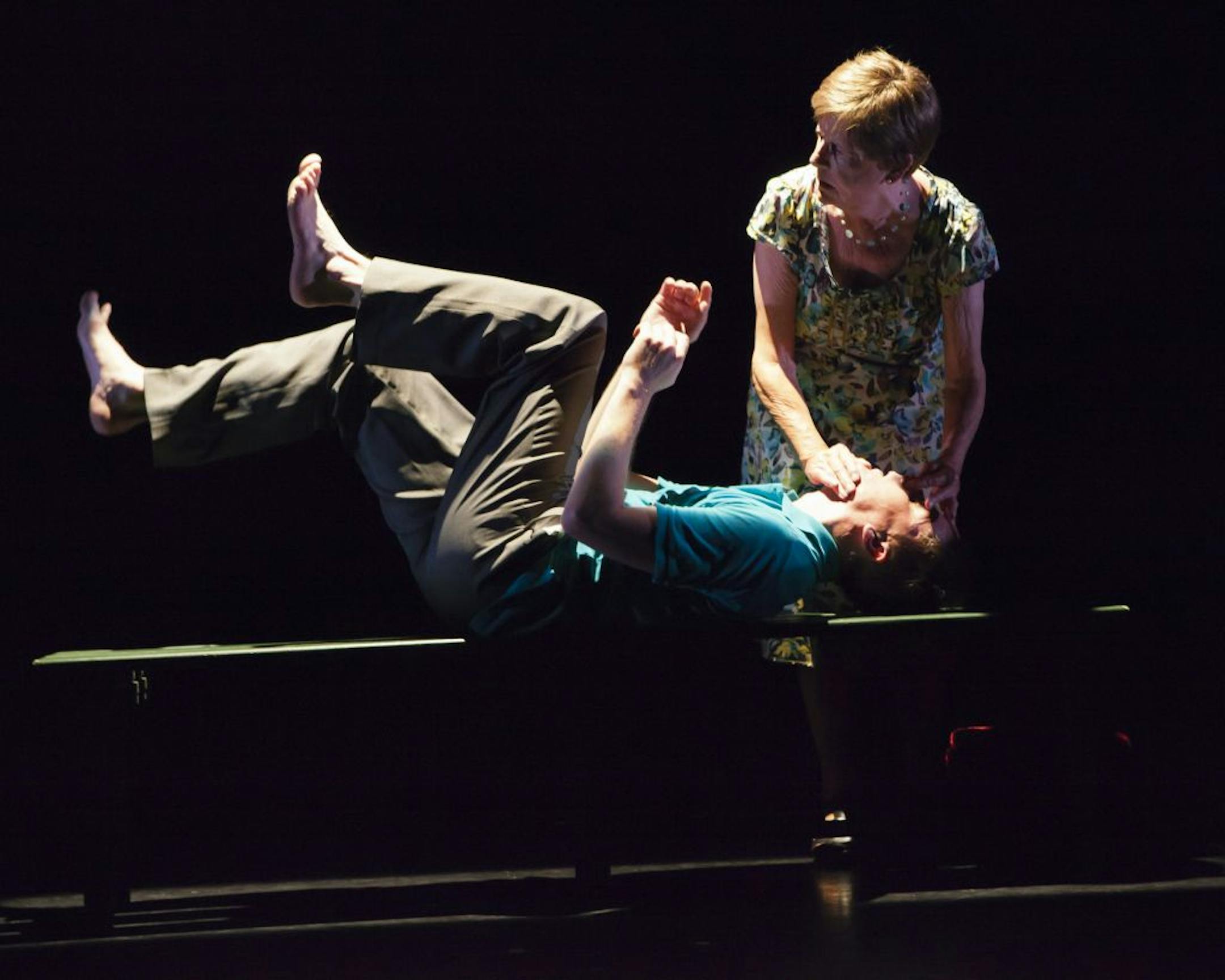 David and Madge Bolger in "Swimming With my Mother."