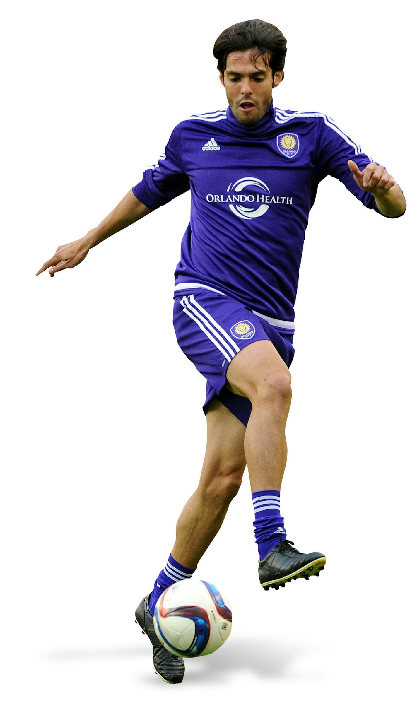 Orlando City midfielder Kaka warms up before an MLS soccer match against the Houston Dynamo, Friday, March 13, 2015, at BBVA Compass Stadium in Houston. (AP Photo/Houston Chronicle, Eric Christian Smith) ORG XMIT: TXHOU203