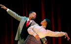 Ragtime actors David L. Murray, Jr., and Traci Allen Shannon act out a scene during a dress rehearsal the Ritz Theater Tuesday September 20, 2016 in M