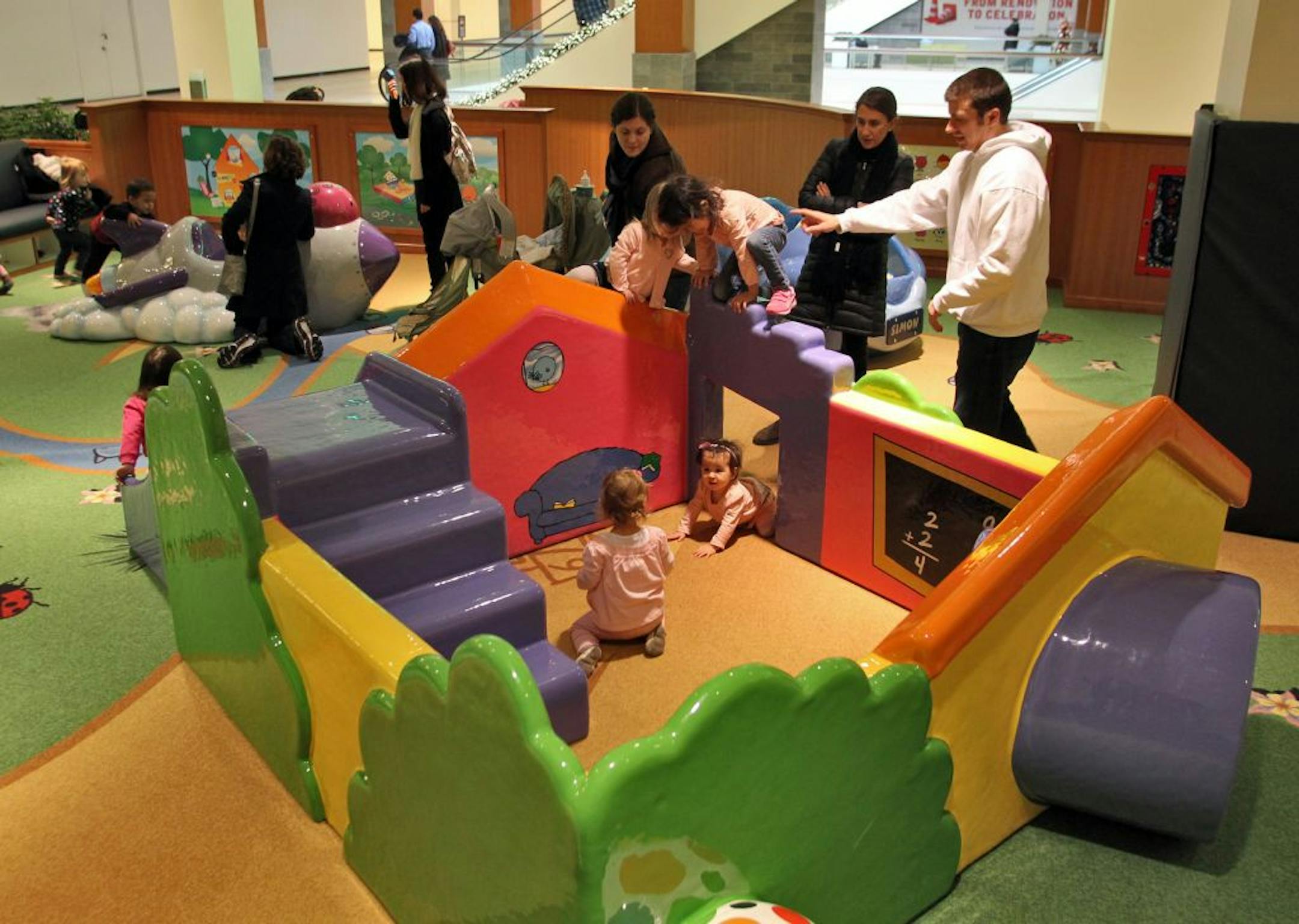Owners of Southdale are hoping that the new children's play area will lure young families who might now go elsewhere to do their shopping.