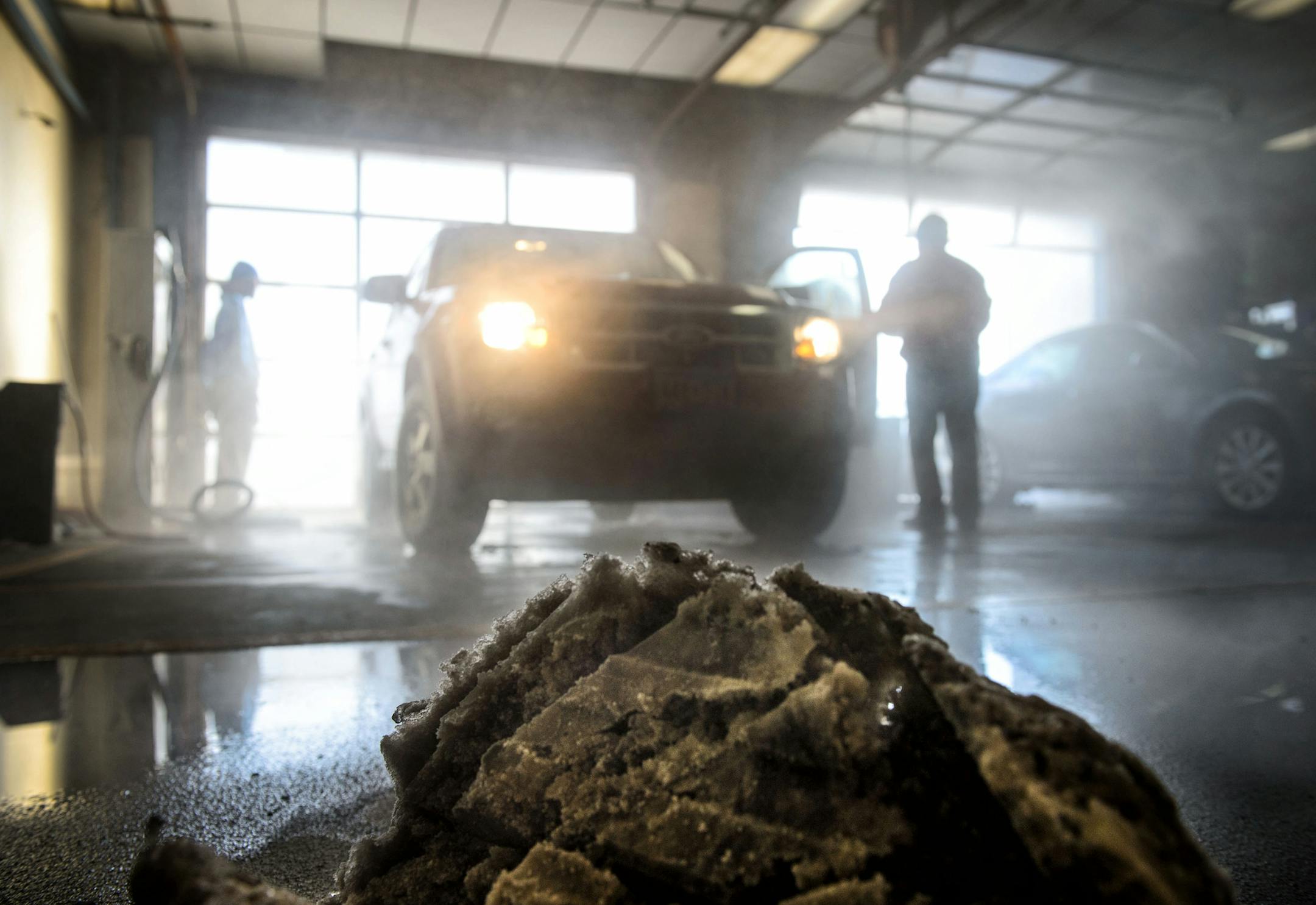 As long as you don't mind a lot of fog, washing cars when temperatures dip below zero is no big deal at Downtowner Car Wash in St. Paul. Hot water is used to melt clods of ice from the wheel wells and water is hand wiped from door edges. Each door gets a squirt of WD-40 and keyholes a dose of de-icer. Monday, January 27, 2014 ] GLEN STUBBE * gstubbe@startribune.com