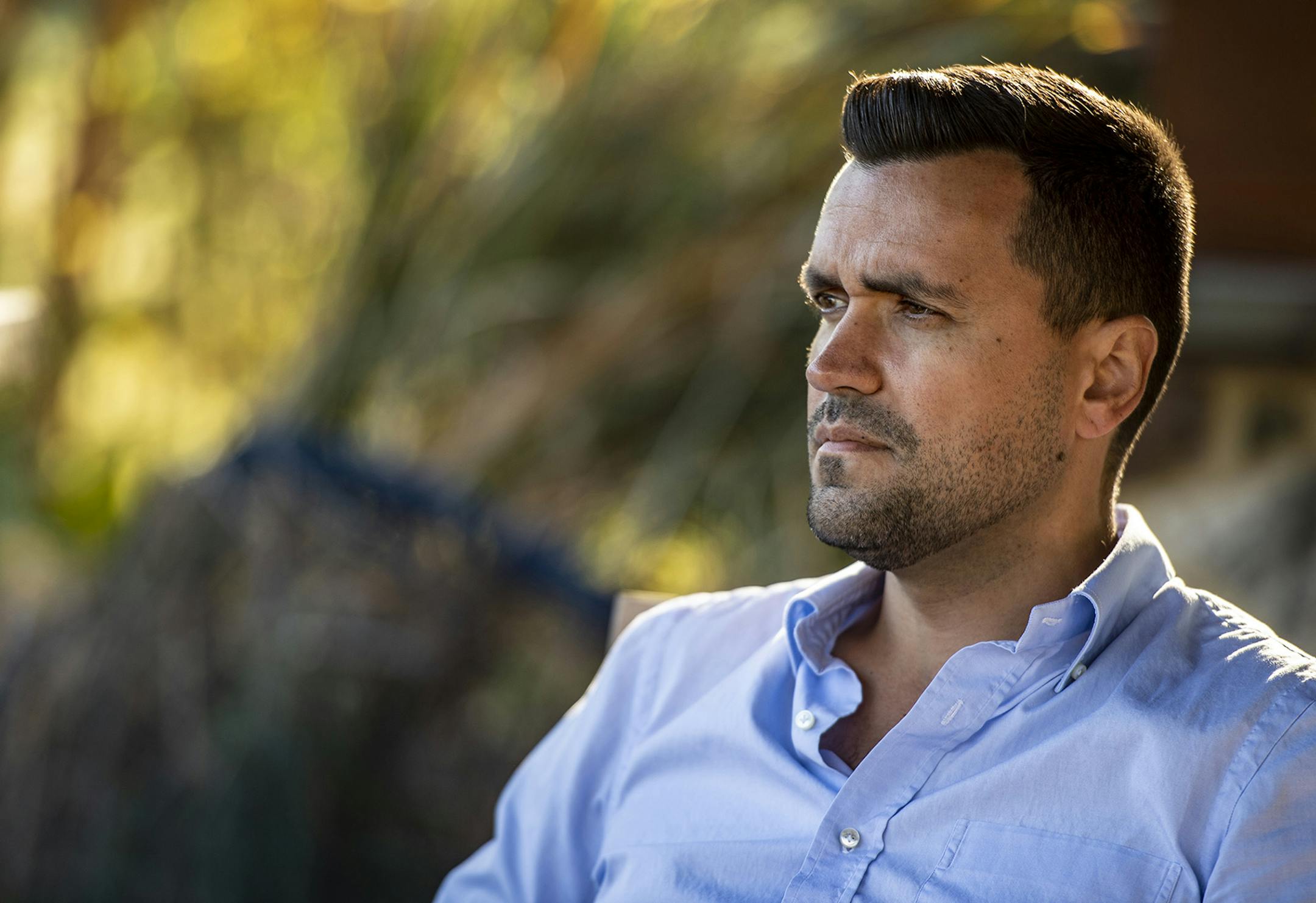 Upper Nazareth resident John Pequeno started an online fundraiser after his house burned down on Sept. 10, but instead of raising money for himself, Pequeno wants to raise money for the nine fire departments that responded to the blaze. (April Gamiz/The Morning Call/TNS) ORG XMIT: 1456204 ORG XMIT: MIN1910111536532484