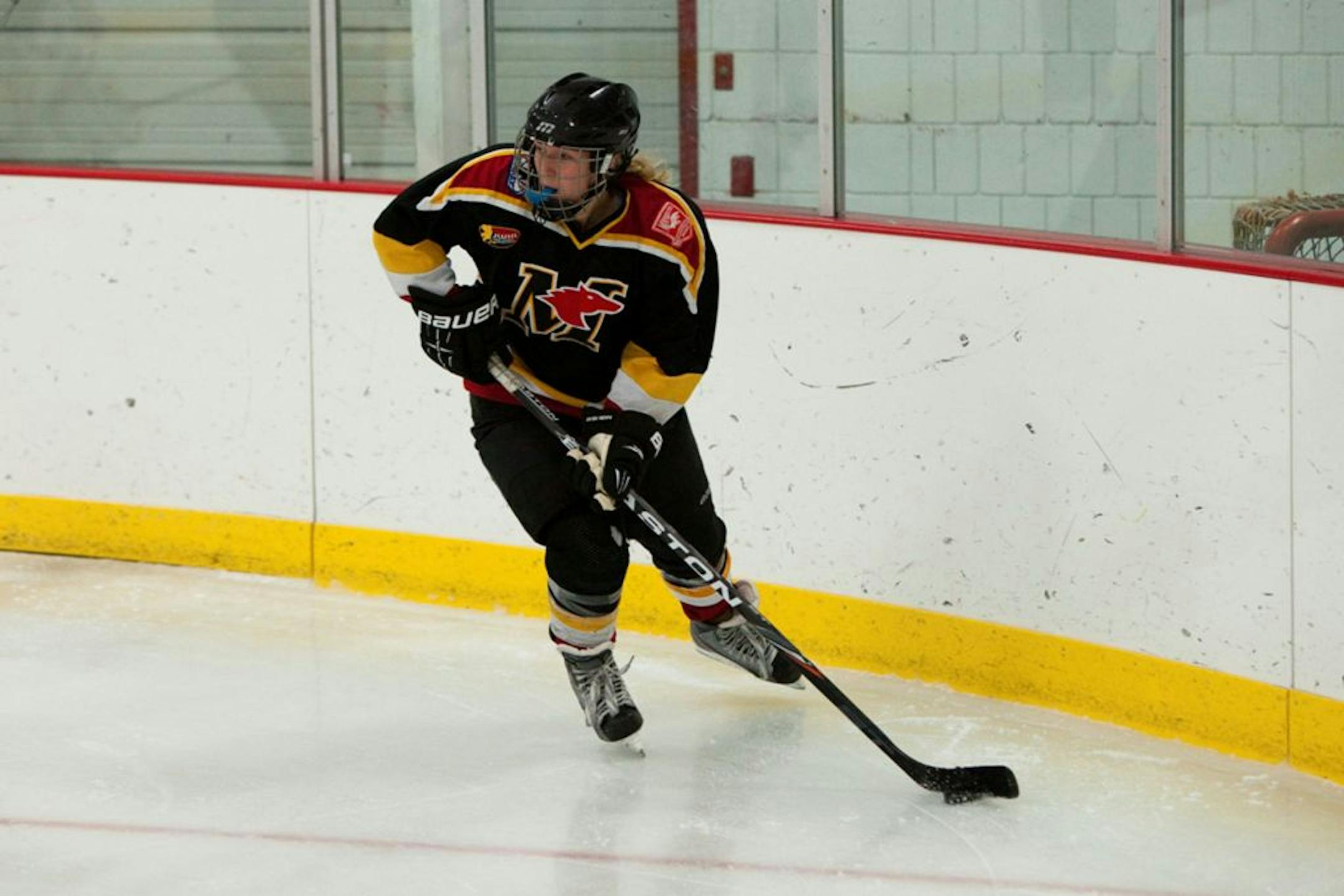 Rachael Peroutky of Farmington is back to high school hockey after playing for the Minnesota Thoroughbreds, a Triple-A 19-and-under team. Submitted photo by Todd Parisian