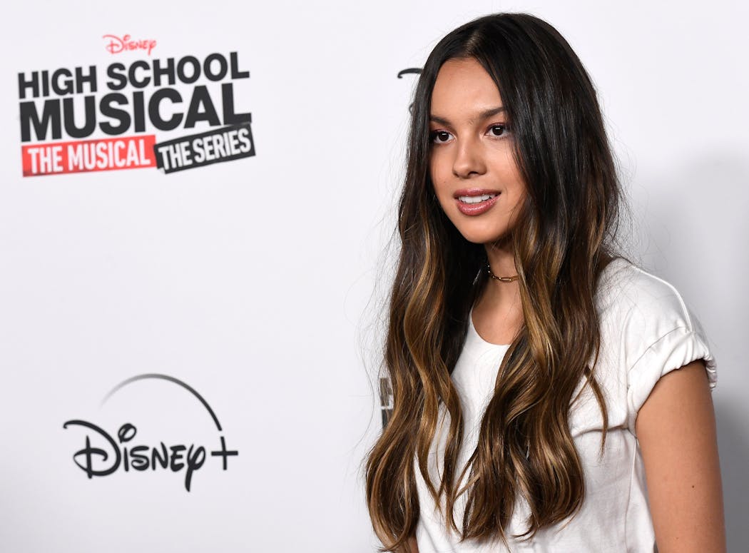 Olivia Rodrigo at the 2019 premiere of Disney’s “High School Musical: The Musical: The Series.” 