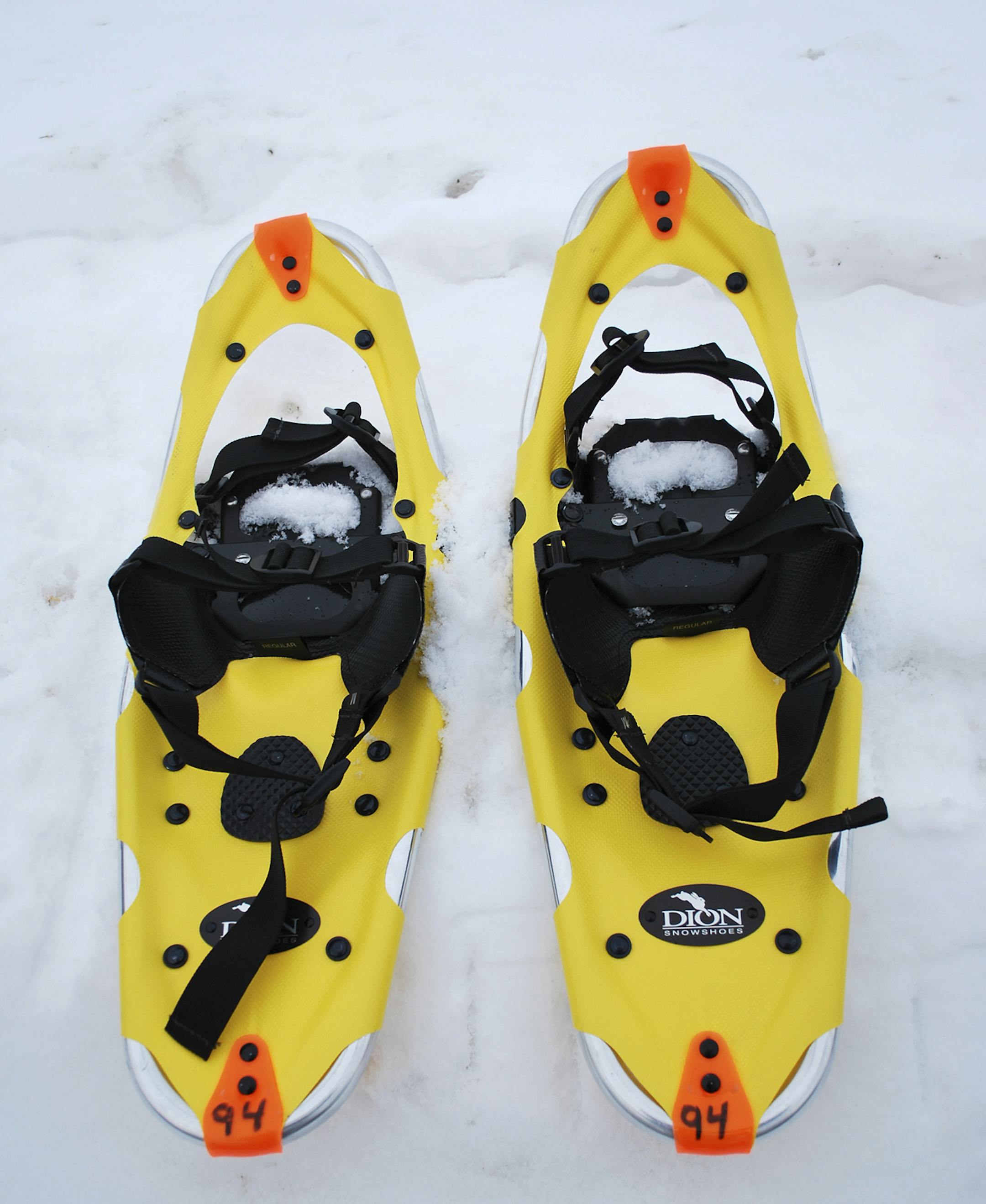 Dion Snowshoes are made in Vermont. ORG XMIT: MIN2013112213374751