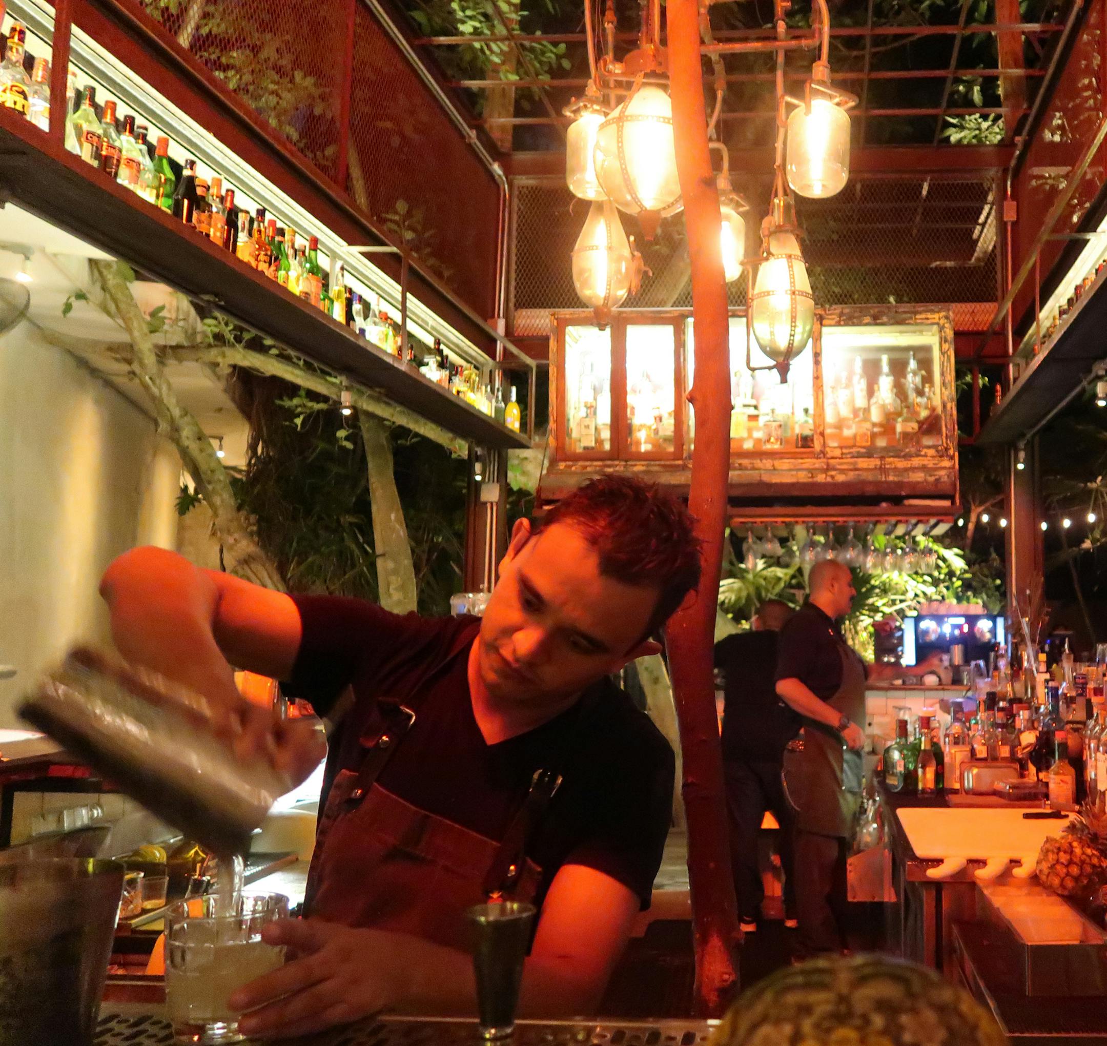 Bartenders, not concierges, often know the full scoop on a cityís ìhot ì and ìnotî spots. Photo by Amelia Rayno