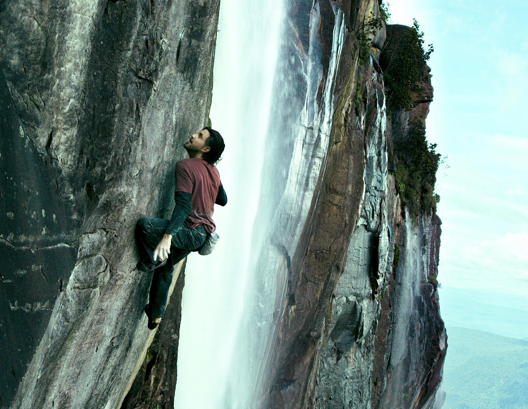 In this image provided by Warner Bros. Entertainment Inc., Edgar Ramirez plays Bodhi in a scene from "Point Break." In a remake of the 1990s cult classic "Point Break," extreme sports of every kind, not just surfing, take center stage and the filmmakers used athletes, not stuntmen, to make the scenes as realistic as possible. (Warner Bros. Entertainment Inc. via AP)