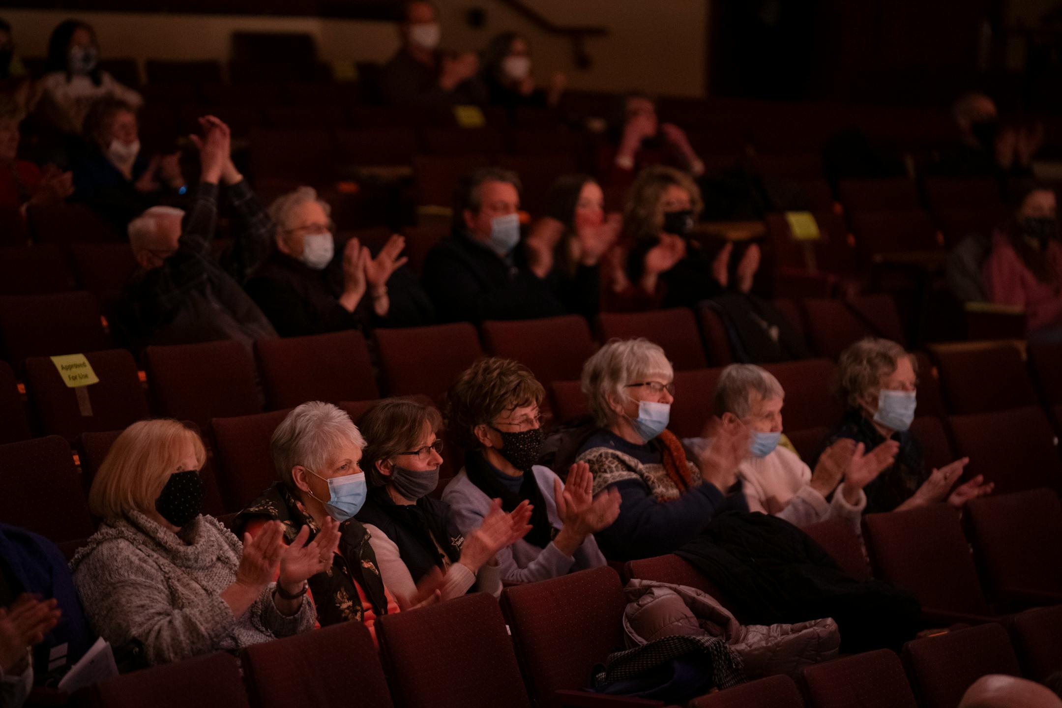 Some of the crowd that attended Sunday afternoon's performance of The 1940's Radio Hour at Bethel University.