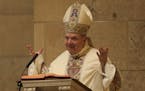Before beginning his Homily Thursday evening at the Cathedral of St. Paul, the Most Rev. Bernard Hebda remarked that while he has been serving as Acti