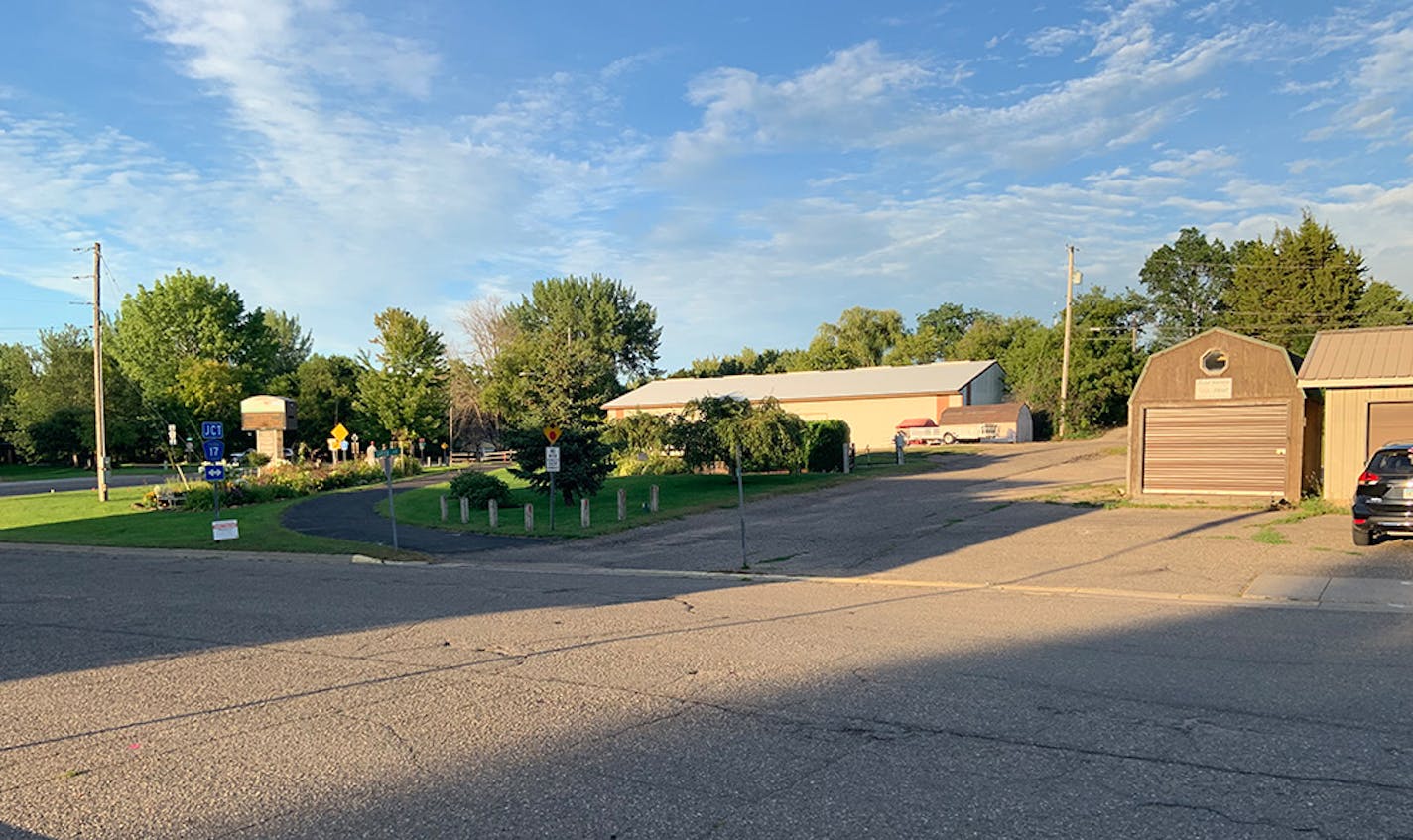 Main Street near Plymouth Street in Holdingford. The Wobegon Trail in Holdingford crosses Main Street just north of Plymouth Street.